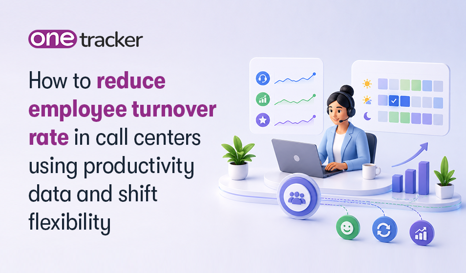 How to reduce employee turnover rate in call centers using productivity data and shift flexibility
